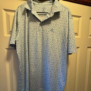 COPY - Rhoback Blue and White Polo Shirt